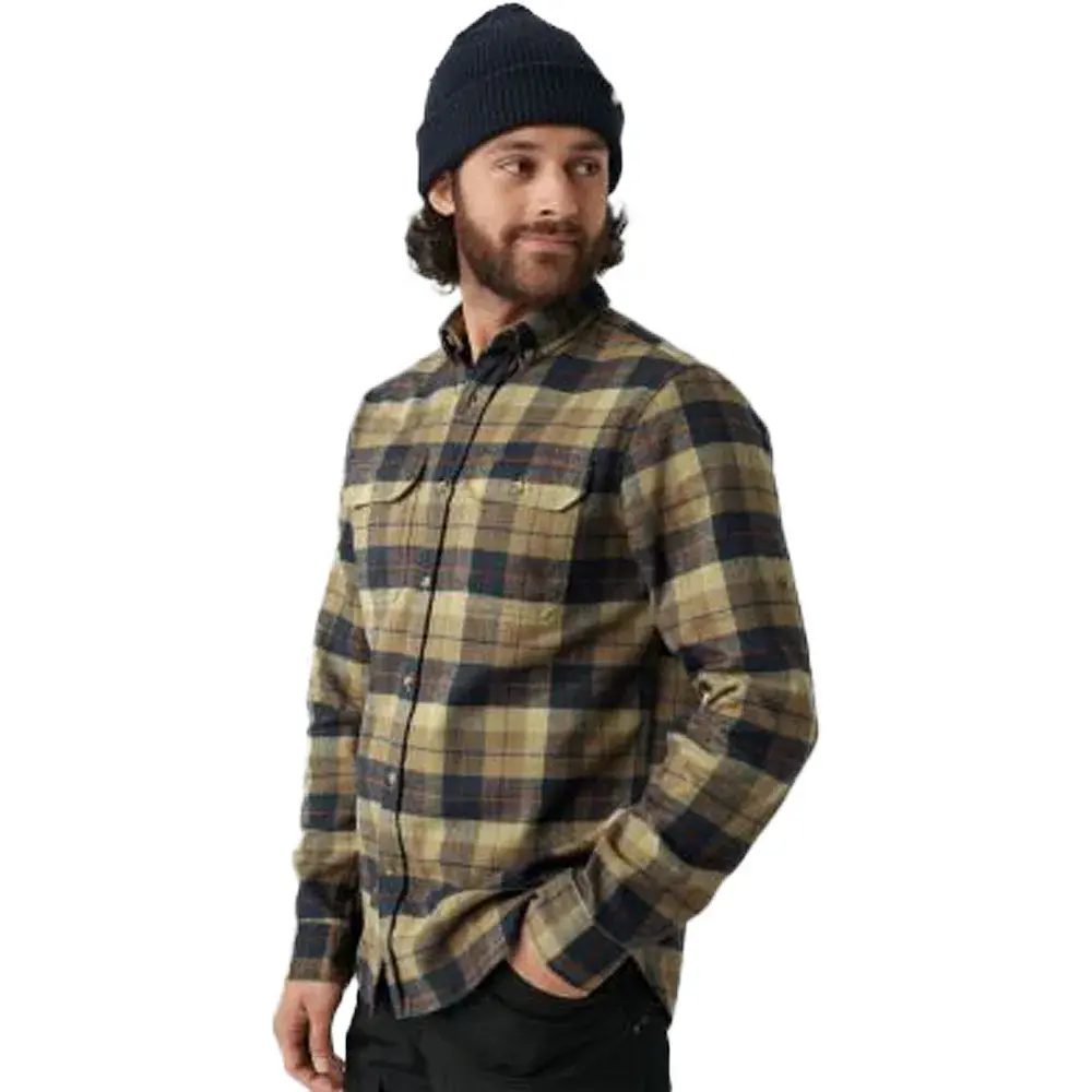 Сорочка Fjallraven Singi Heavy Flannel Shirt XL Dark navy/buckwheat brown - фото 7