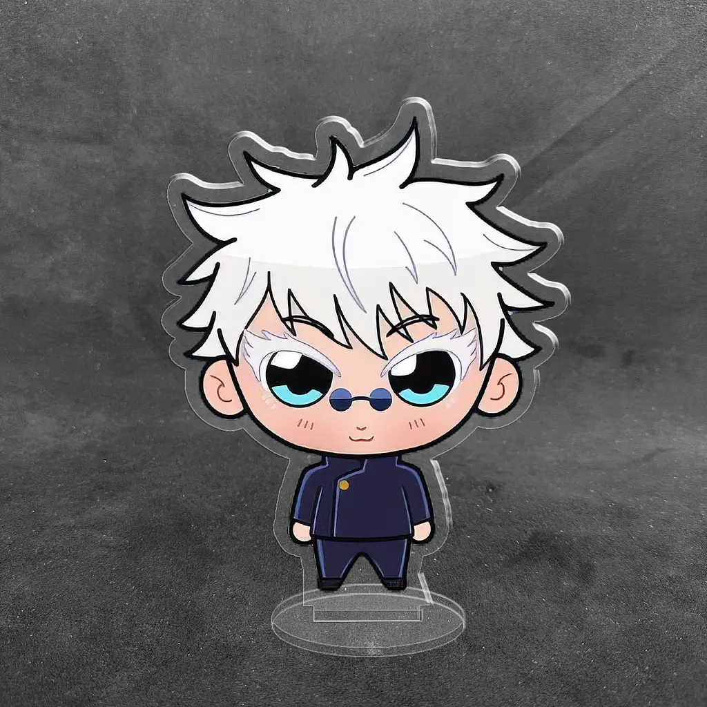 Акрилова колекційна фігурка Chibi Аниме: Магічна битва/Jujutsu Kaisen (Сатору Годжо, GoJo Satoru) 10см - фото 2