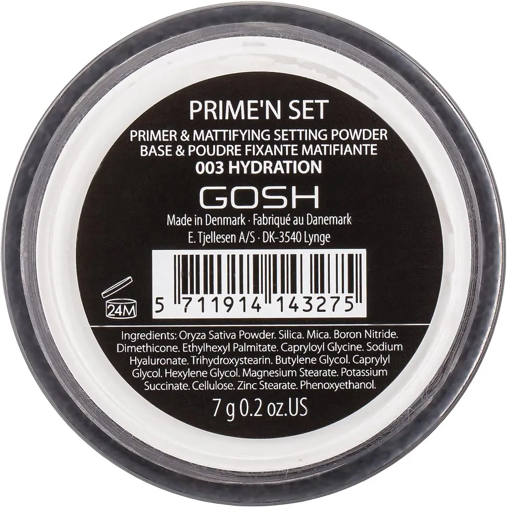 Основа під макіяж пудрова Gosh Prime'n Set Primer & Mattifying Setting Powder Hyaluronic Acid розсипчаста, 003 Hydration, 7 г - фото 5