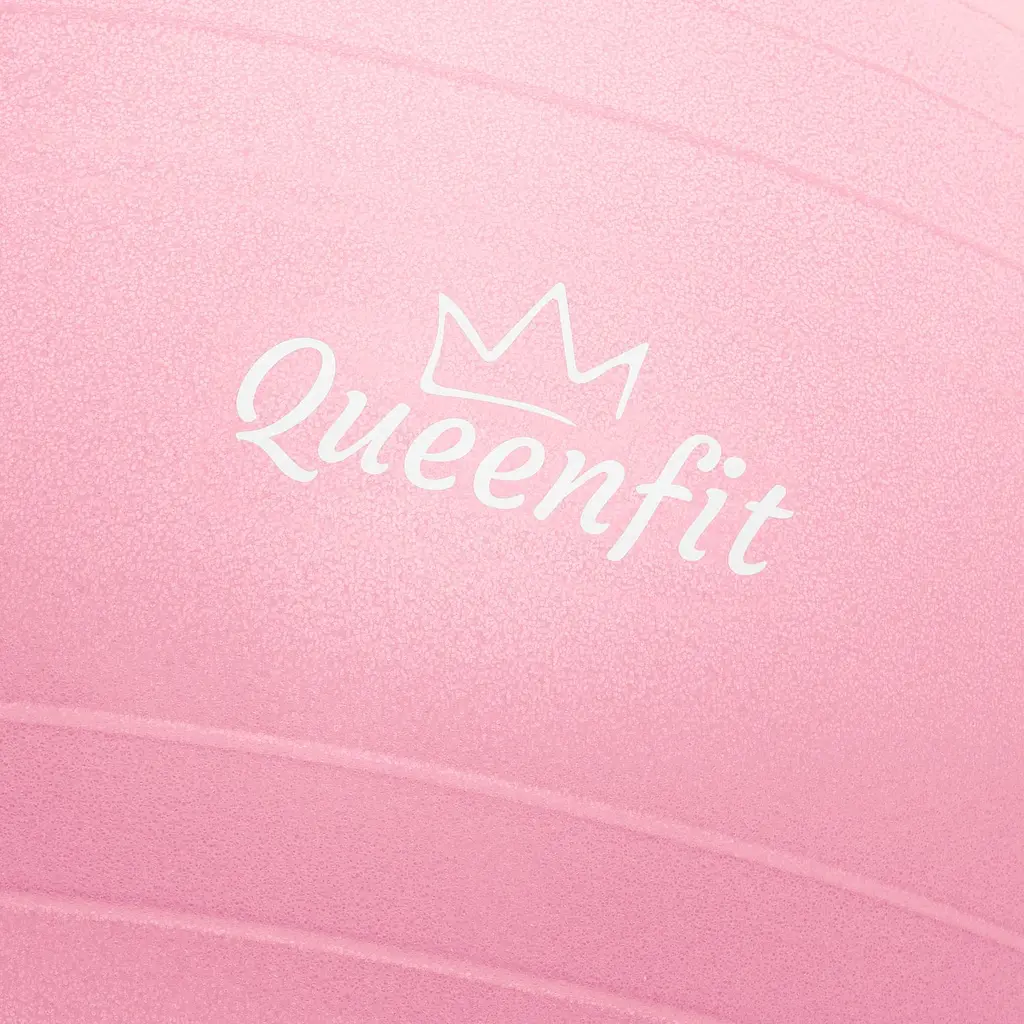 Фітбол Queenfit 65см світло-рожевий + насос - фото 3