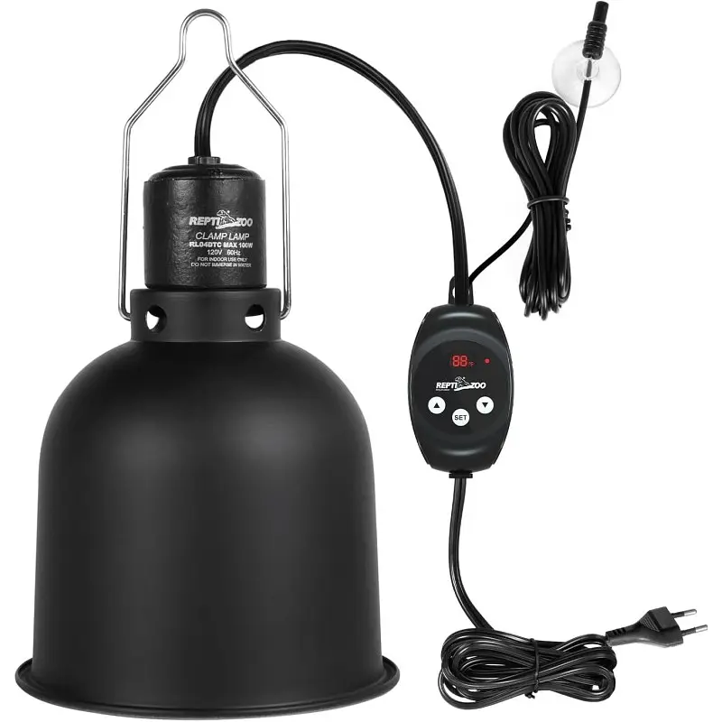 Світильник з глибоким рефлектором і термостатом Repti-Zoo RL04DTC 100W, з функцією dimming для тераріуму - фото 3