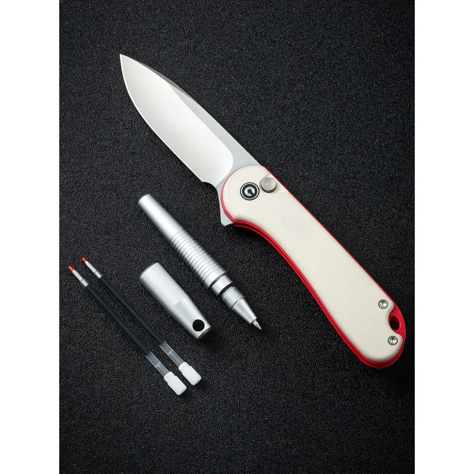 Комплект ніж складаний і ручка Civivi StellarQuill Pen & Button Lock Elementum II Knife Combo Gift Pack C23049 - фото 7