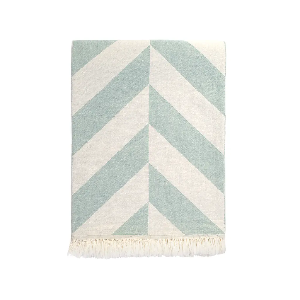 Плед-накидка Barine - Fishbone Throw Sage 130x180 - фото 2