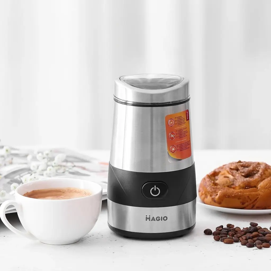 Кофемолка Magio МG-202 Silver 250 Вт 60 г (202МG) - фото 2