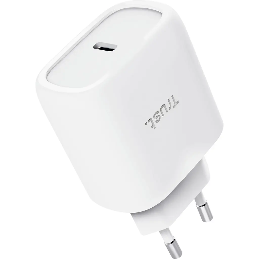 Зарядний пристрій мережевий Trust Maxo 45Вт, GaN, USB-C PD/PPS, білий - фото 3