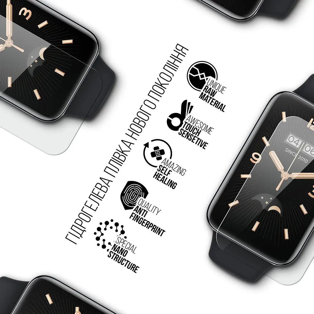 Гідрогелева плівка на годинники ArmorStandart Xiaomi Mi Band 7 Pro захисна плівка для смарт годинників прозора (ARM66466) - фото 2