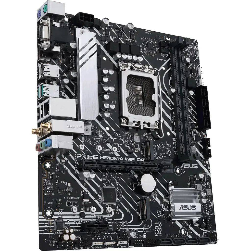 Материнська плата Asus Prime H610M-A WIFI D4 s1700 H610 2xDDR4 M.2 HDMI D-Sub DP Wi-Fi BT mATX - фото 5