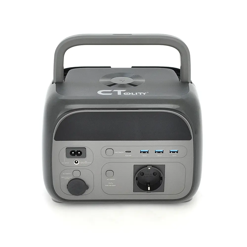 Power station CTOLITY AP400 APP Control, 400W, 345Wh LiFePO4, MPPT 150W max, DC12V-5A, 2хAC 220, 3xUSB-18W, 1хUSB-C(22W), wireless 15W, Fast charge 60min, 177×205×177mm, 5kg - фото 2