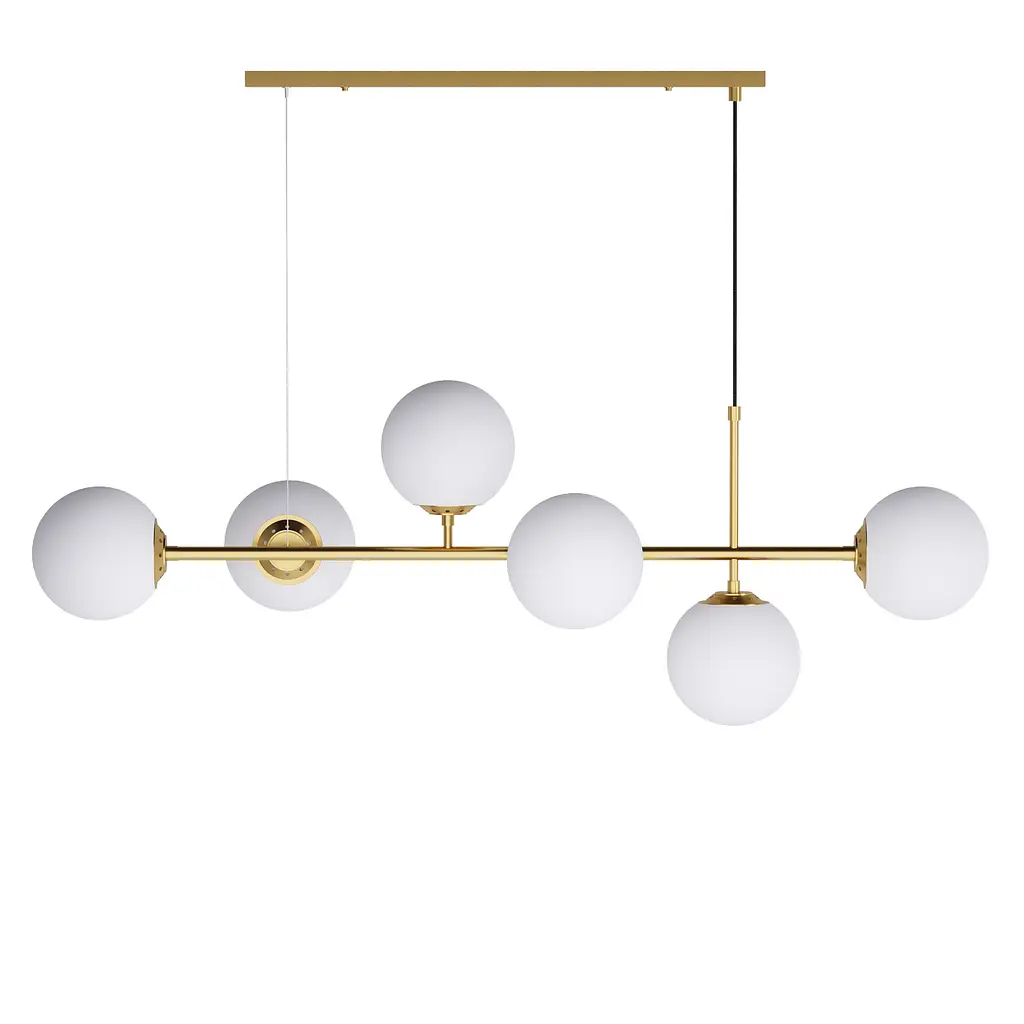 Люстра "BB", PikArt ст. 15393 Золотой Белый - фото 2