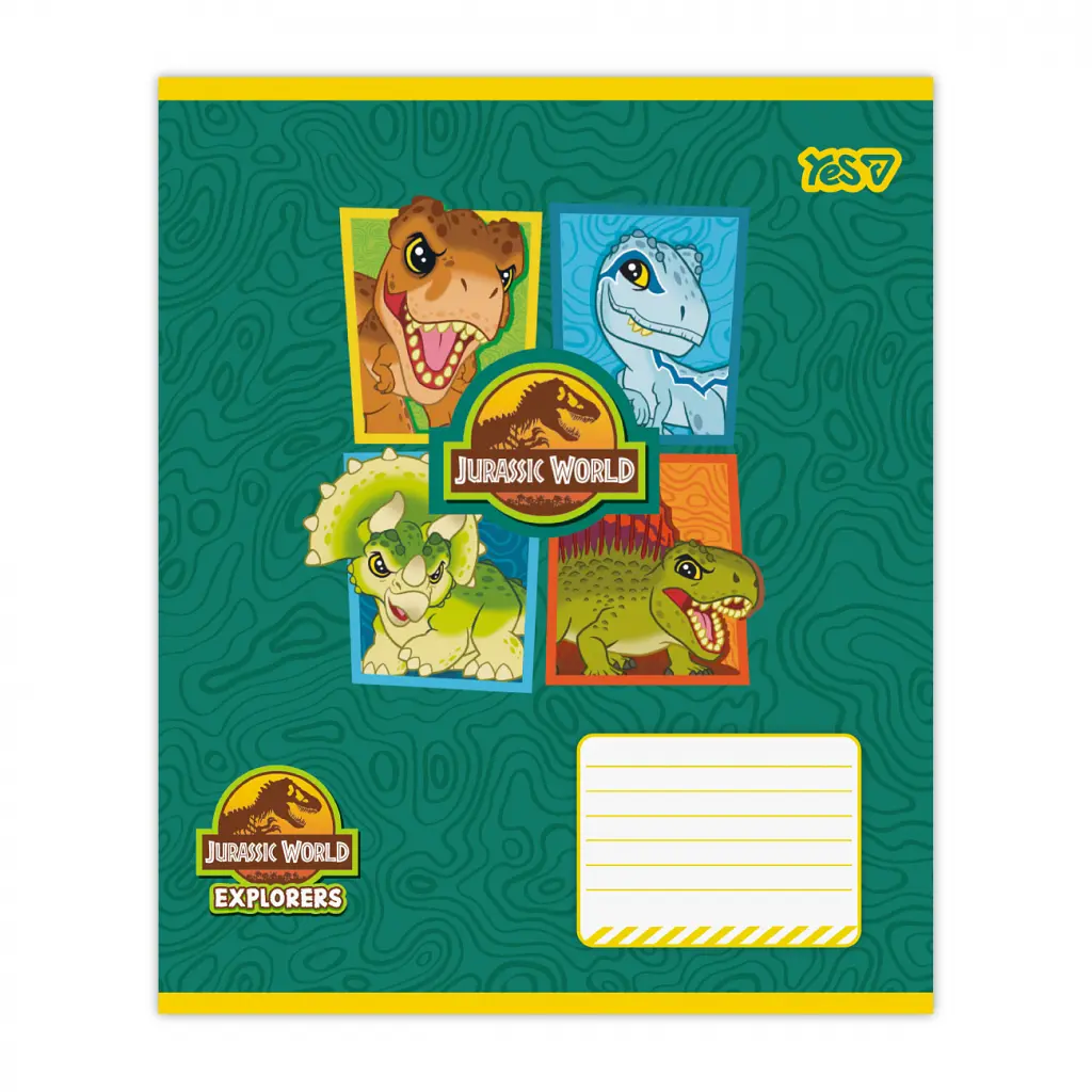 Зошит Yes Jurassic World Dino А5 12 аркушів лінія (768712), в асортименті - фото 6