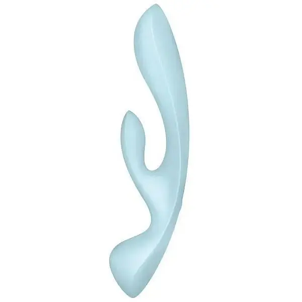 Вибратор-кролик Satisfyer Triple Oh Pink Blue - фото 2