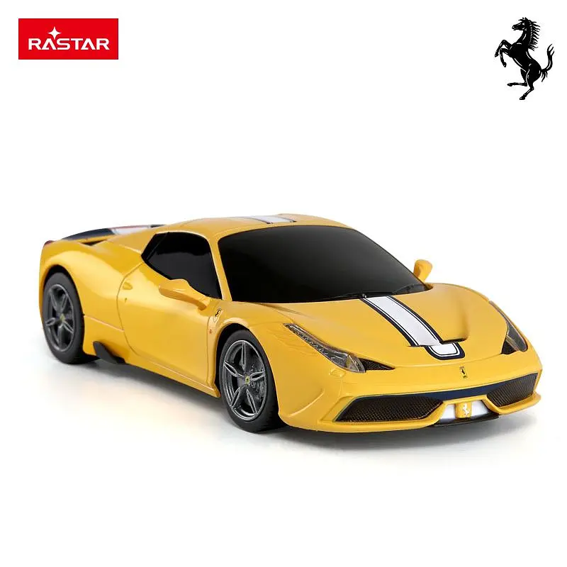 Машинка Rastar Ferrari 458 Speciale A на управлении 1:24 желтая 71900 - фото 3