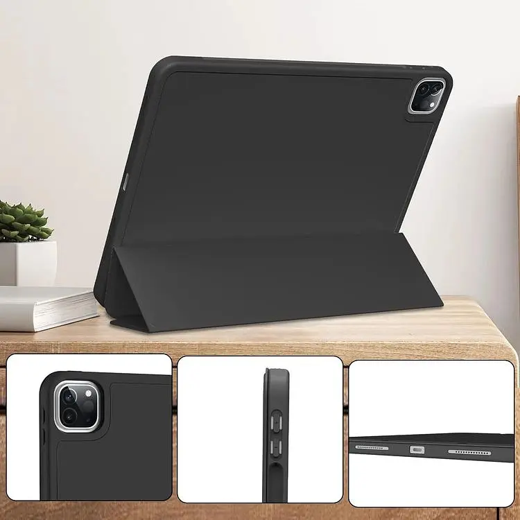 Чехол-книжка BeCover Tri Fold Soft TPU с креплением Apple Pencil для Apple iPad Pro 11 2020/2021/2022 Black (711109) - фото 8