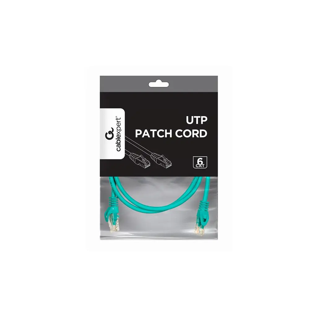 Патч-корд Cablexpert 1.5м UTP cat 6 CCA green (PP6U-1.5M/G) - фото 2