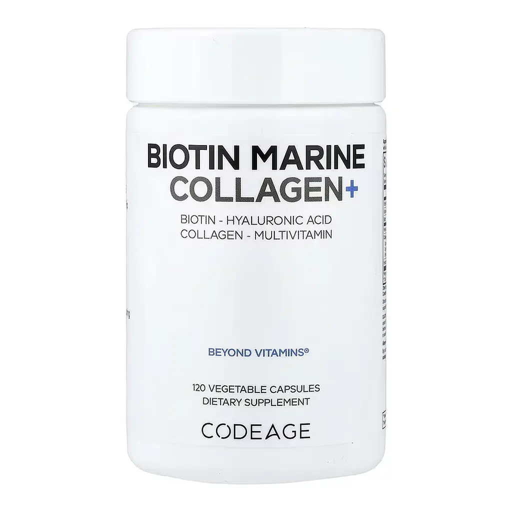 Натуральні добавки Biotin Marine Collagen - 120 vcaps