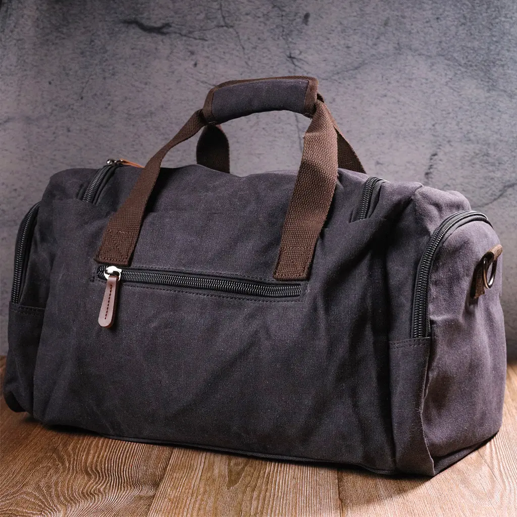 Велика дорожня сумка текстильна 50х25х22 см Vintage 50х25х22 см 000221895 - фото 8