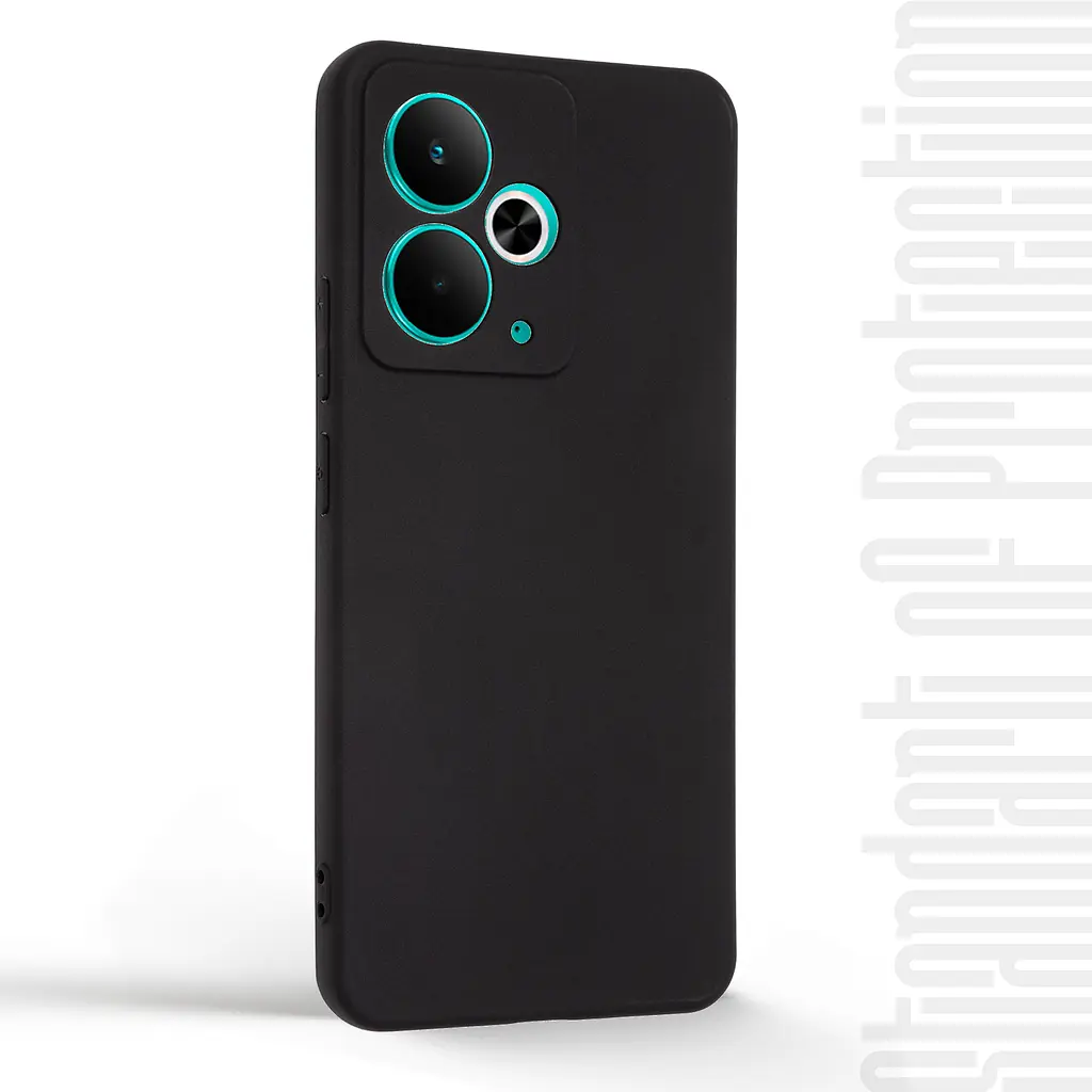 Чехол-накладка для смартфона Realme 14T 5G, противоударный, силиконовый, термополиуретановый (ТПУ), с защитой камеры и корпуса, черный, защита всего корпуса, ArmorStandart (ARM83895) - фото 2