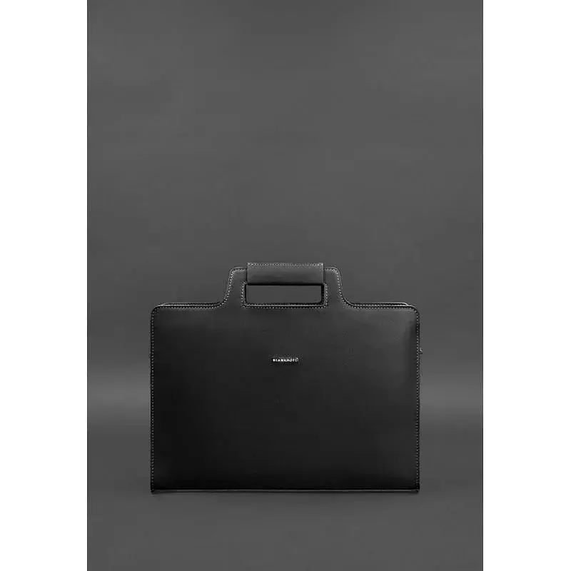 Сумка для ноутбука та документів BlankNote Жіноча шкіряна 15 Black (BN-BAG-36-g) - фото 3