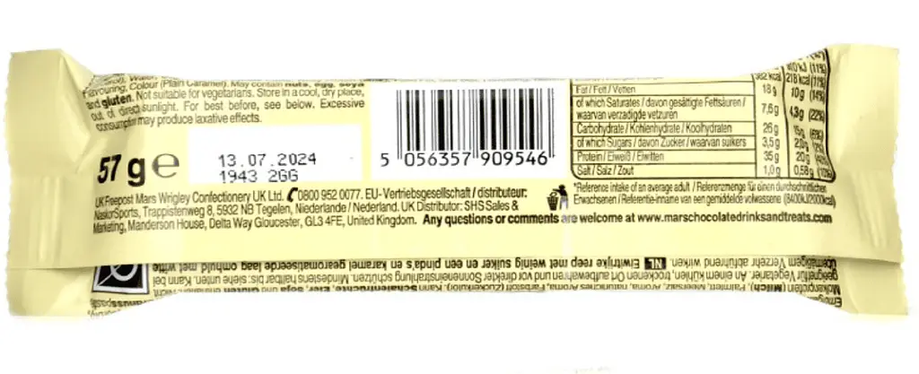 Шоколадний батончик Snickers Hi Protein Low Sugar White Chocolate Bar 57 г - фото 3
