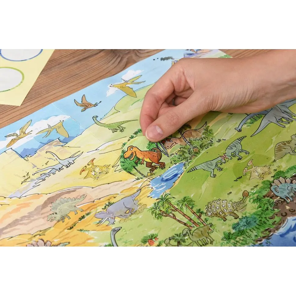 Набор переводных наклеек Scribble Down с онлайн приложением Динозавры А4 SD/22 - фото 7