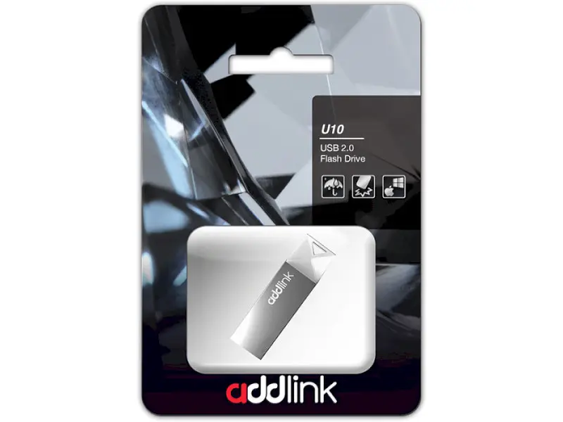 USB флеш накопичувач Addlink U10 64 GB Gray (AD64GBU10G2) - фото 2