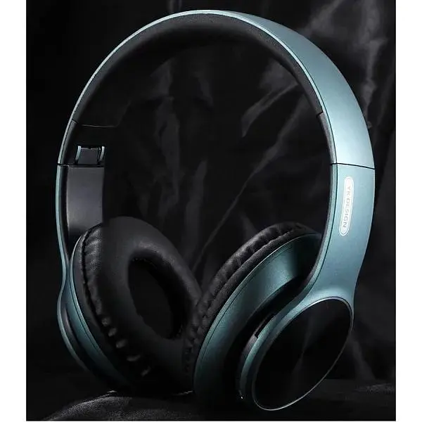 Навушники бездротові YK Design YK-H2 Bluetooth V5.0 Micro-USB 500 мАг накладні з мікрофоном Dark Green - фото 2