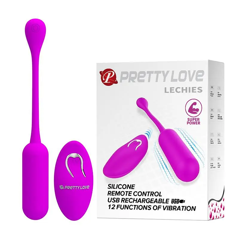 Віброяйце Pretty Love Lechies Wireless Egg 18.6 см фіолетовий - фото 2