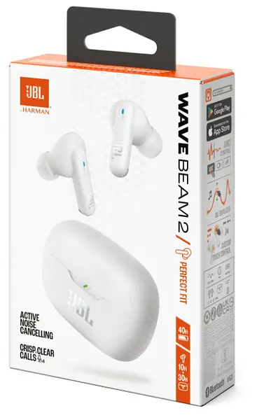 Гарнітура JBL WAVE BEAM 2 White (JBLWBEAM2WHT) - фото 11