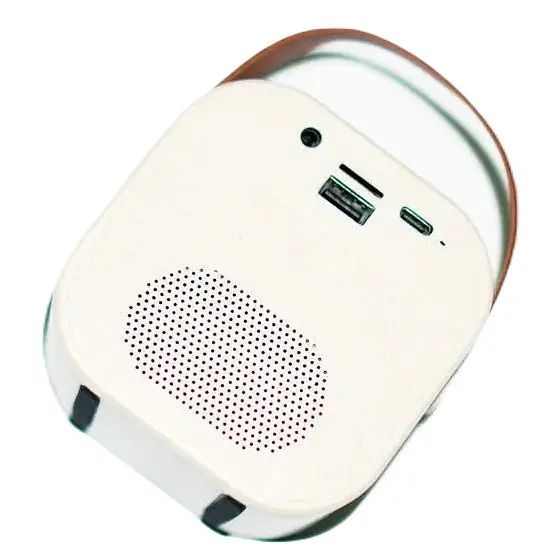 Портативна Bluetooth колонка RIAS K12 караоке + 2 бездротові мікрофони 5W Beige (3_04411) - фото 5