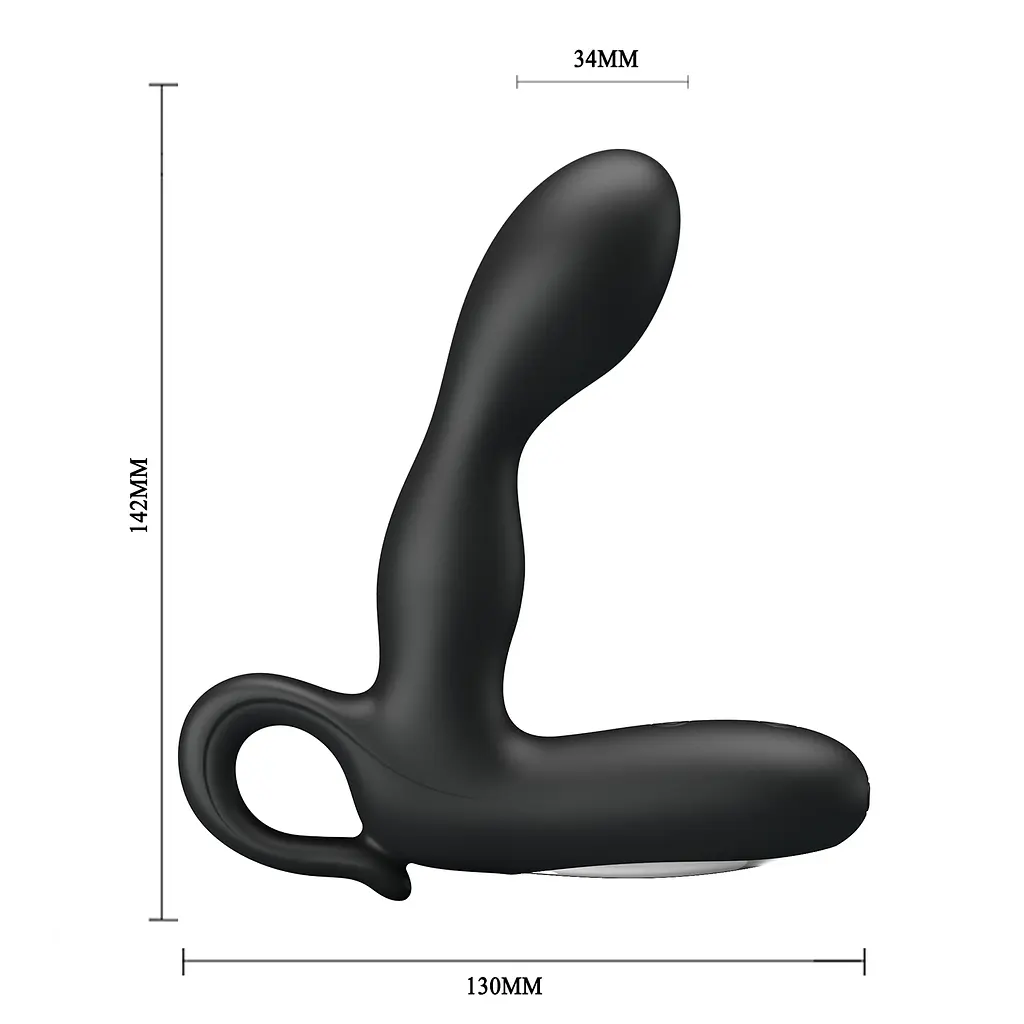 Масажер простати - Pretty Love Barrack Prostate Stimulator Black - фото 5