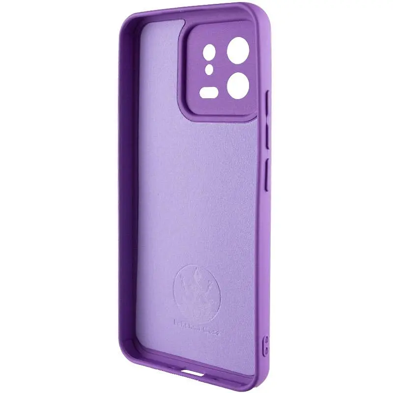 Чехол TPU GETMAN Liquid Silk Full Camera для Xiaomi 13 Фиолетовый / Purple - фото 5