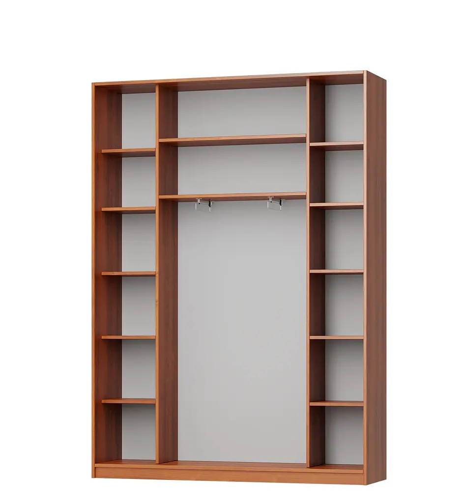 Шкаф-купе трехдверный MebelStar Комбо AL 2ДСП/Зеркало 180x45x240 см Антрацит (MBS-1681) - фото 2