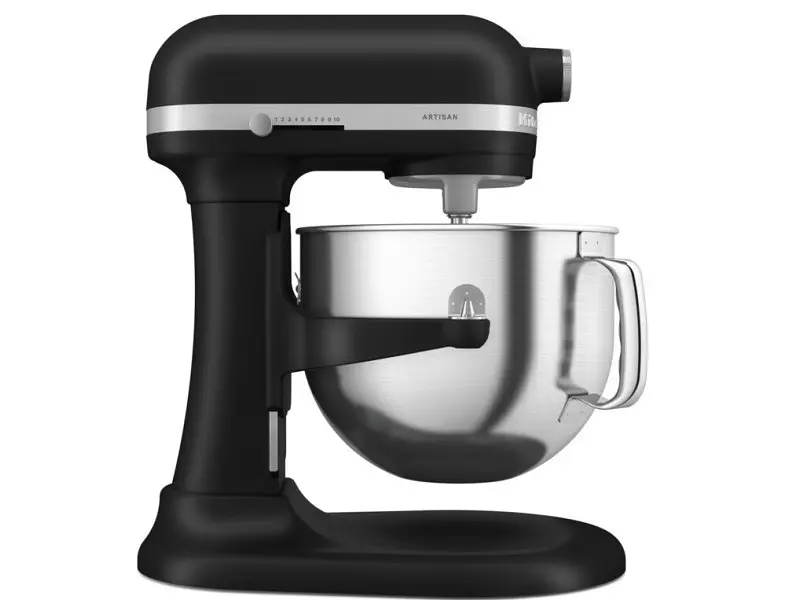Кухонна машина KitchenAid Artisan 5KSM70SHXEBM з підйомною чашею 6.6 л, матова чорна - фото 4