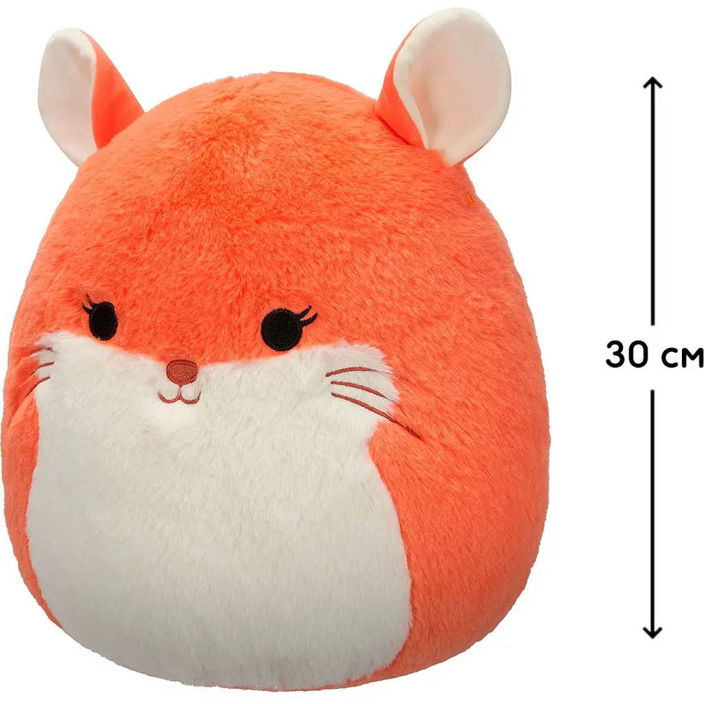 Мягкая игрушка Squishmallows Шиншилла Эрика 30 см оранжевая (SQCR06756) - фото 7