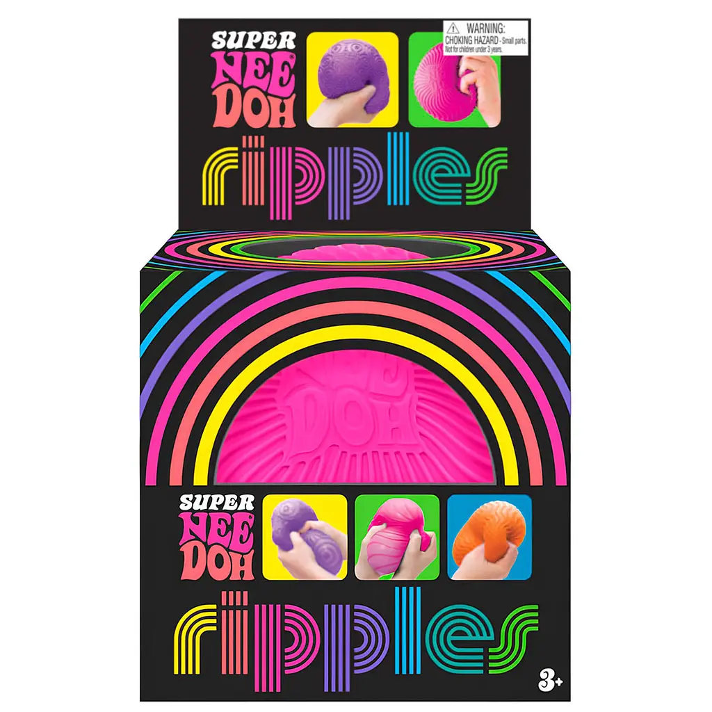 Игрушка-антистресс NeeDoh серии Super Яркие волны розовая (RSPND-6) - фото 4