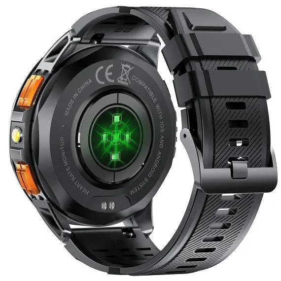 Розумний смарт годинник UWatch Smart GPS Max 2 ремінці Чорний (2385958966) - фото 5