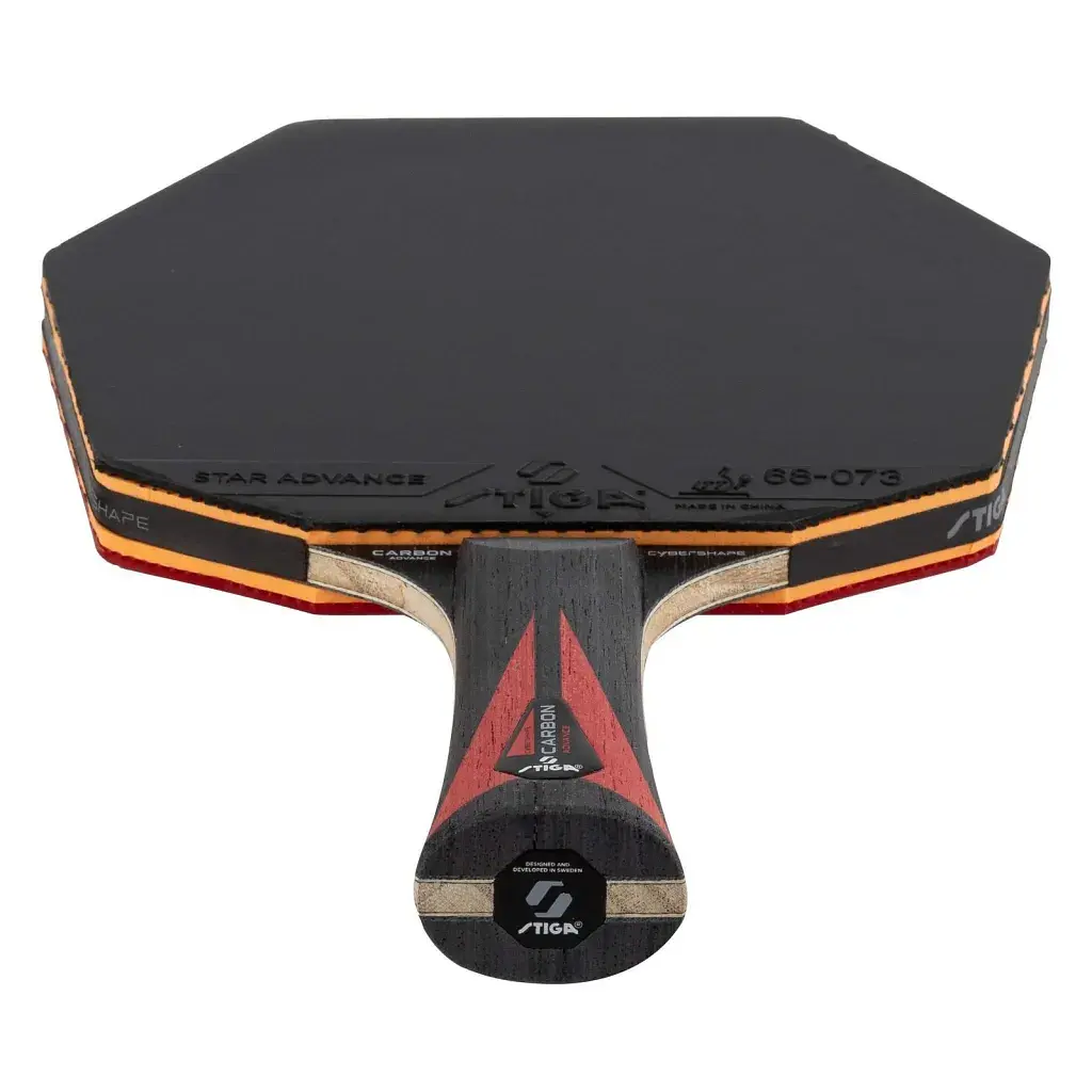 Ракетка для настільного тенісу Stiga Carbon Advance Cybershape FL (1215-1101-35) (932356) - фото 4