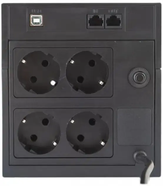 Джерело безперебійного живлення Powercom RPT-1500AP 4 розетки Schuko і дисплей LCD (00210225) - фото 3