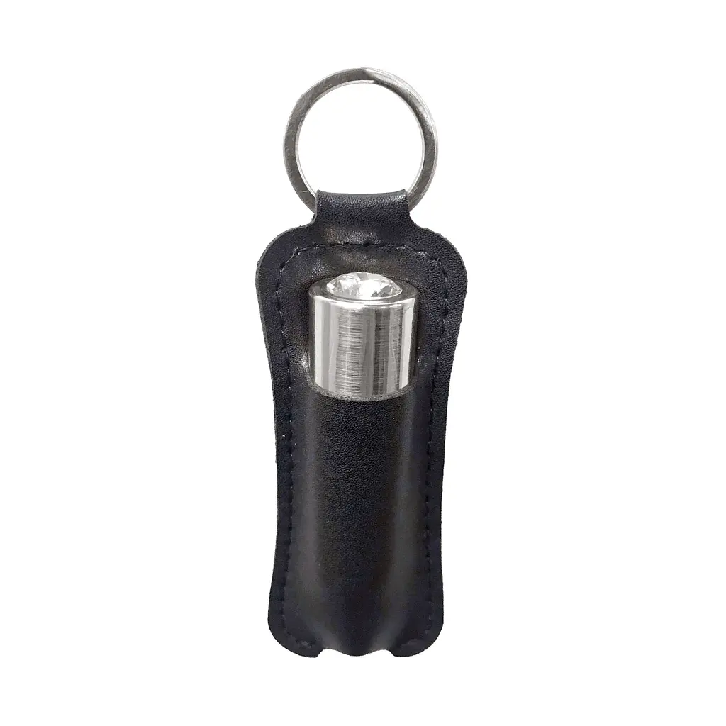 Віброкуля PowerBullet First-Class Bullet 2.5″ with Key Chain Pouch, Silver, 9 режимів вібрації - фото 4