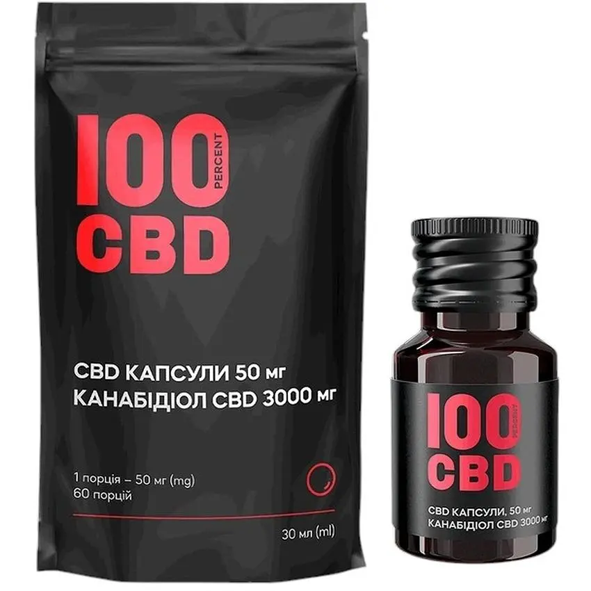 Канабідіол 100%CBD 3000 мг CBD 60 капсул по 50 мг CBD - фото 2