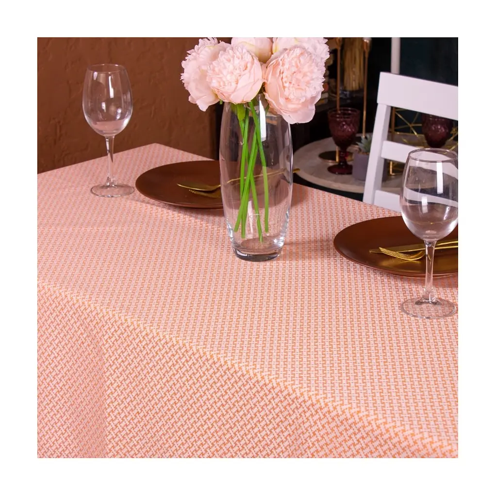 Скатертина MirSon Жакард №302 Jacquard Orange 140x220 см (2200006739227) - фото 3