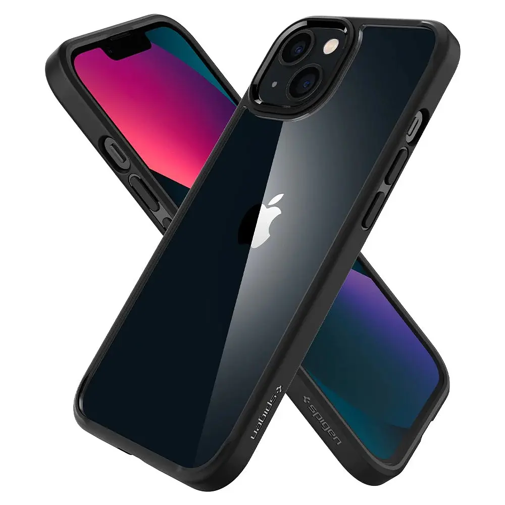 Чохол прозорий протиударний Spigen Ultra Hybrid Crystal ACS03351 для iPhone 13 Mini (5.4") Matte Black - фото 7