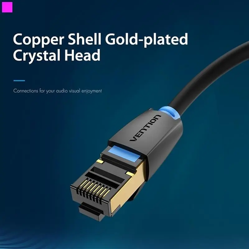 Патч-корд Vention CAT 8 Ethernet Black 20 м (IKABQ) - фото 8