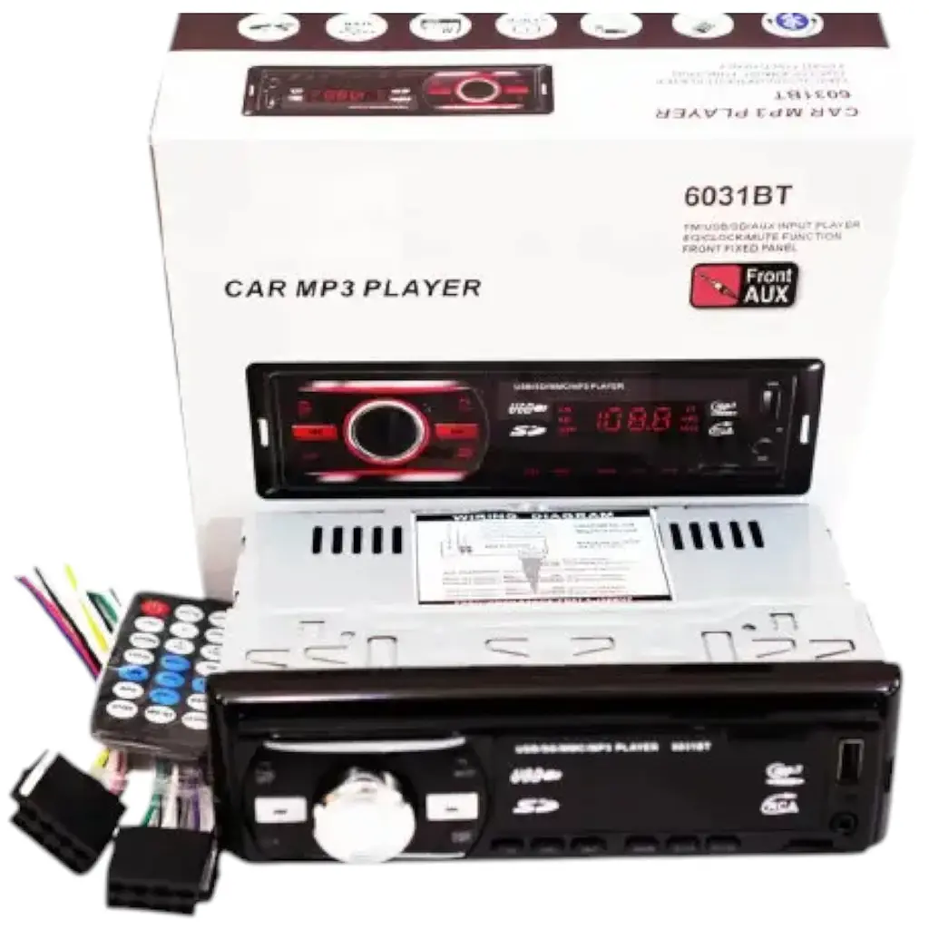 Автомагнітола RGB Technology 6031BT Bluetooth автомобільна магнітола чорна - фото 5