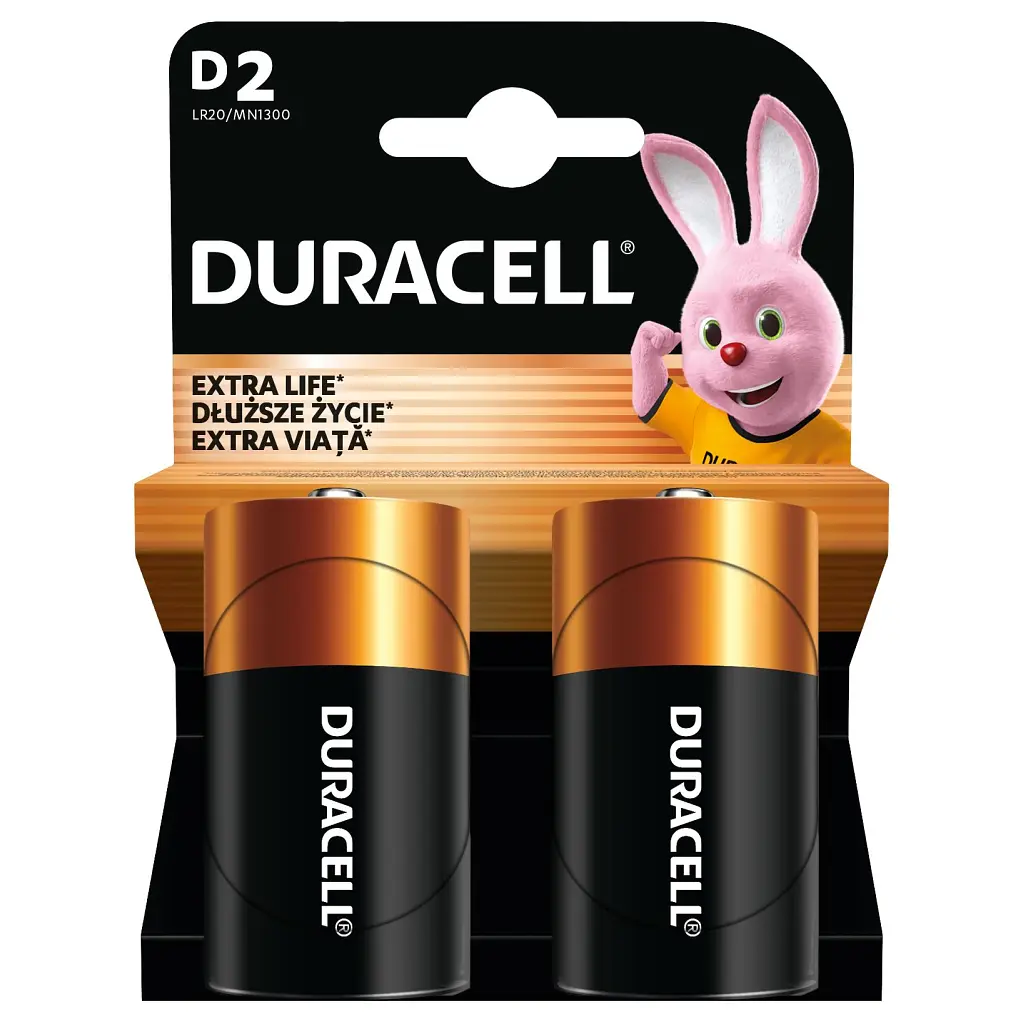 Батарейка Duracell D LR20 лужна 2 шт. в упаковці (81545439/5005987/5014435) - фото 2