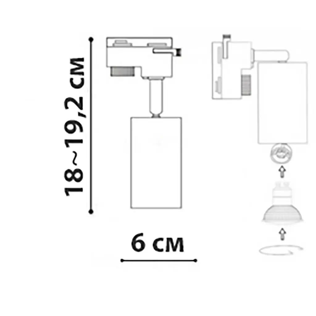 Трековий світильник Friendlylight Focus L FL6005 - фото 5