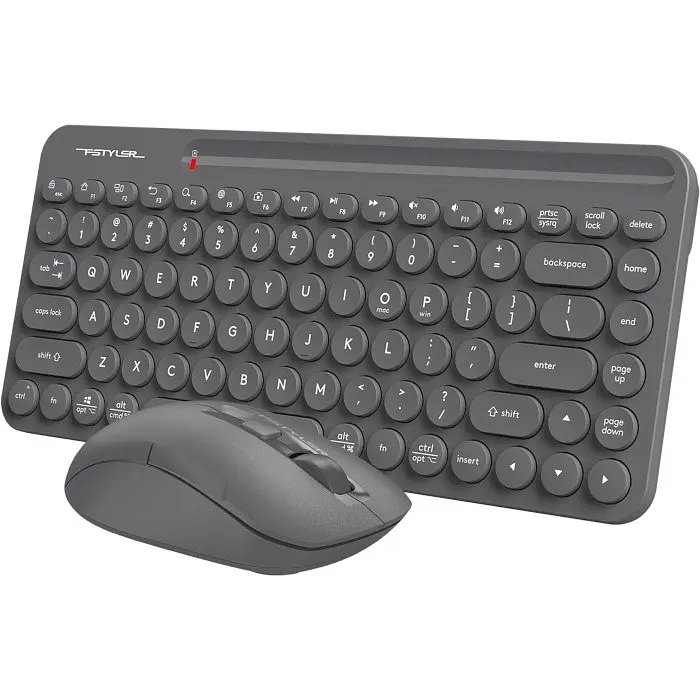 Комплект бездротовий A4Tech Fstyler FG3200 Air2 (Grey), Bluetooth/USB/Radio (USB) - фото 3