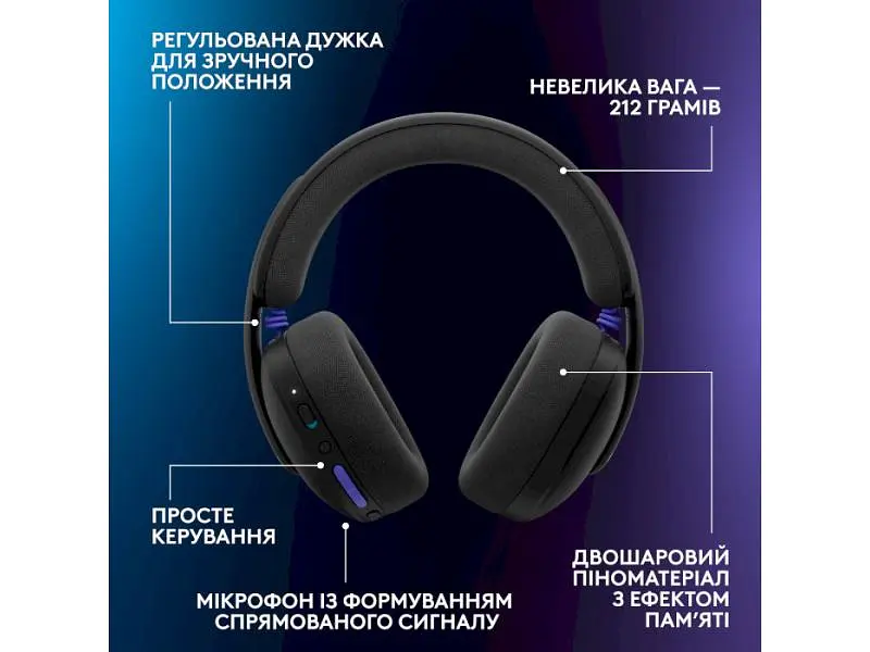 Навушники з мікрофоном Logitech G325 Lightspeed Wireless Black (981-001524) - фото 11