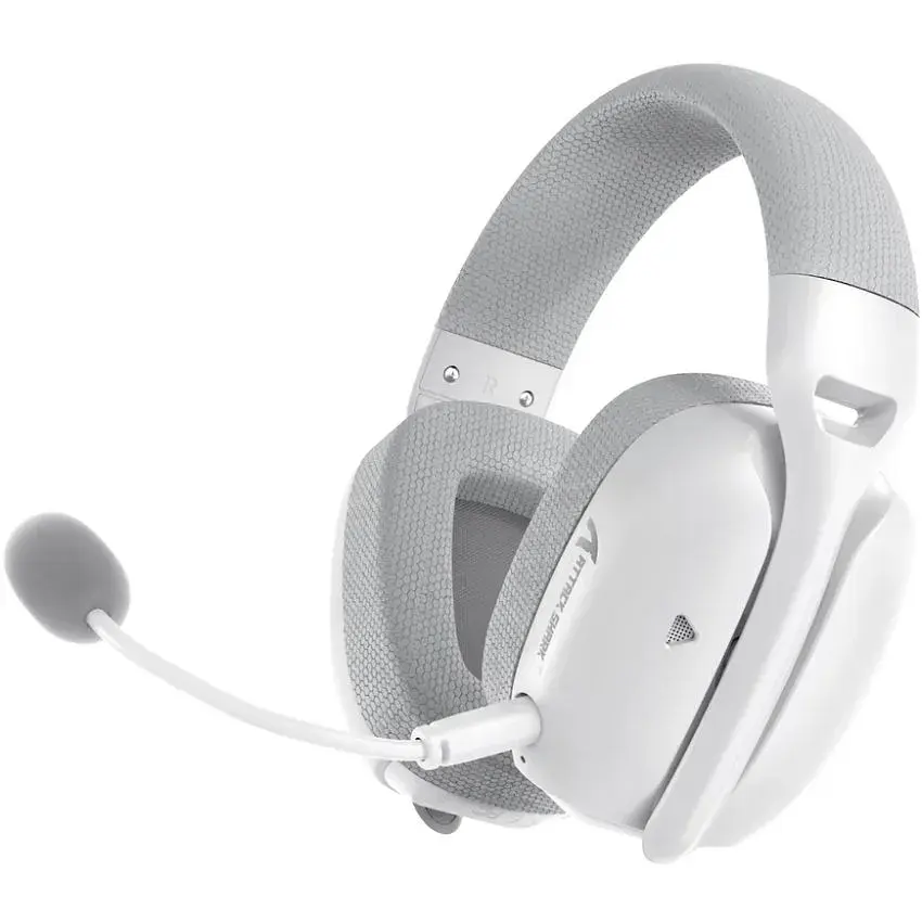 Ігрова гарнітура Attack Shark L80PRO Wireless, 2.4GHz/Bluetooth/3.5mm White (L80PROW_AS) - фото 2