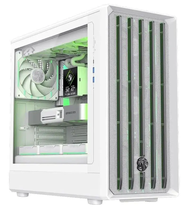 Корпус GameMax Claw 460 из закаленного стекла без блока питания, белый (CLAW 460 WH) - фото 3